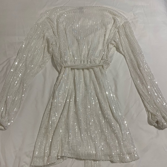 NWT Princess Polly Dancing Queen Mini Dress White US 2 / AU 6 White - Picture 3 of 5